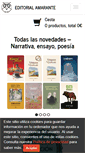 Mobile Screenshot of editorialamarante.es