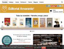 Tablet Screenshot of editorialamarante.es